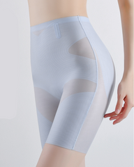 High Waist Ice Silk Seamless Ultra-Thin Postpartum Tummy Control Butt Lifting Shorts