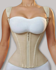 Waist Trainer for Women Corset Vest Body Shaper Cincher Trimmer Tank Top Sport Girdle with Steel Bones
