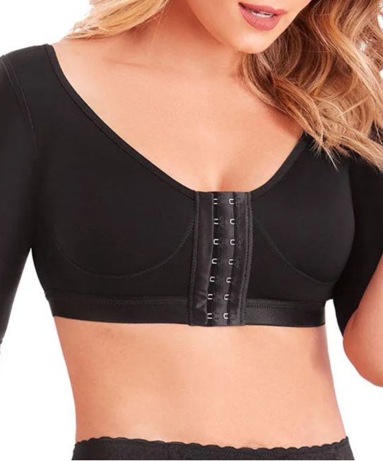 Women'S Post Surgical Surgery Bra Posture Corrector With Sleeves Brasier Post Operatorio
