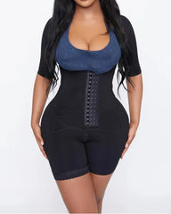 Braless Mid Thigh Stage 2 Faja with Sleeves