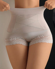 High Waisted Cross Over Compression Tummy Control And Buttock Lifting Postpartum Shaping Underwear