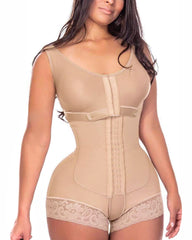 Full Back Coverage High Compression Powernet Garment With Bra