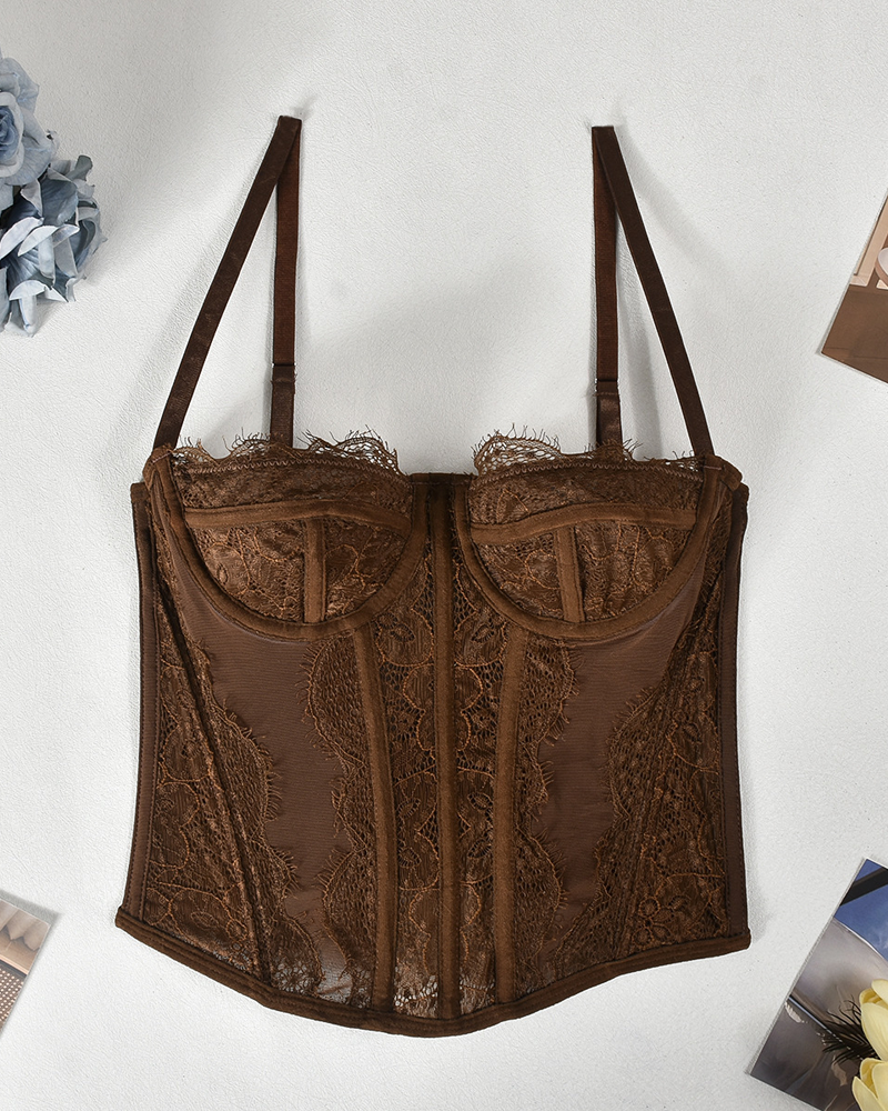 Lace Sexy Cutout Camisole Top