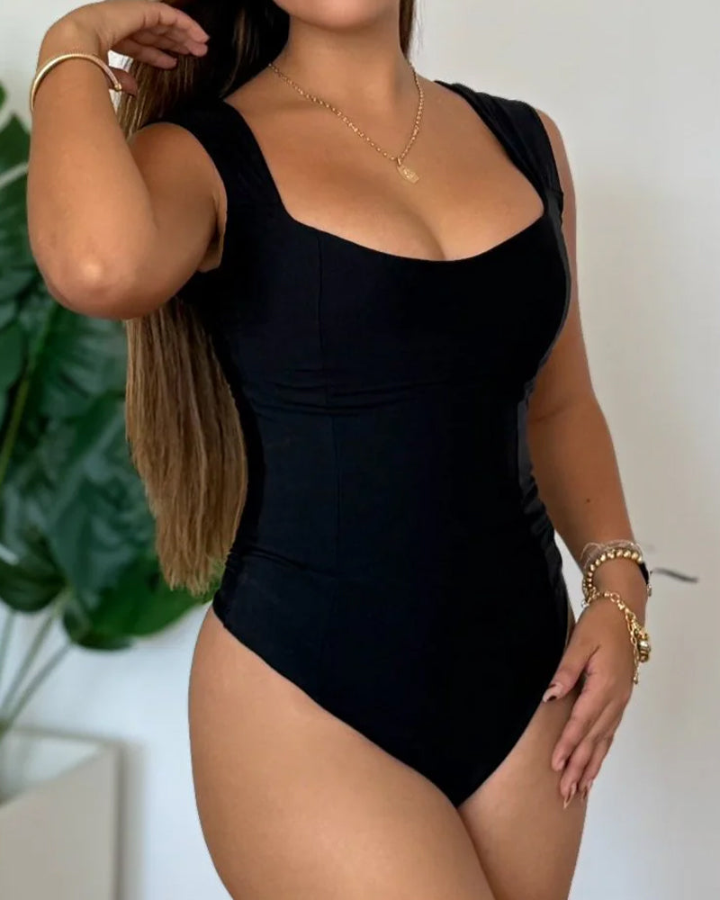 Double Layer Tummy Control Bodysuit