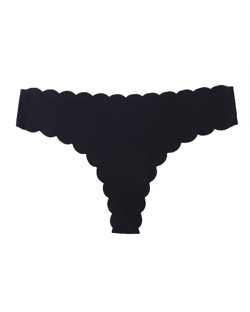 Sexy Mid-Rise Ribbed Cotton Briefs