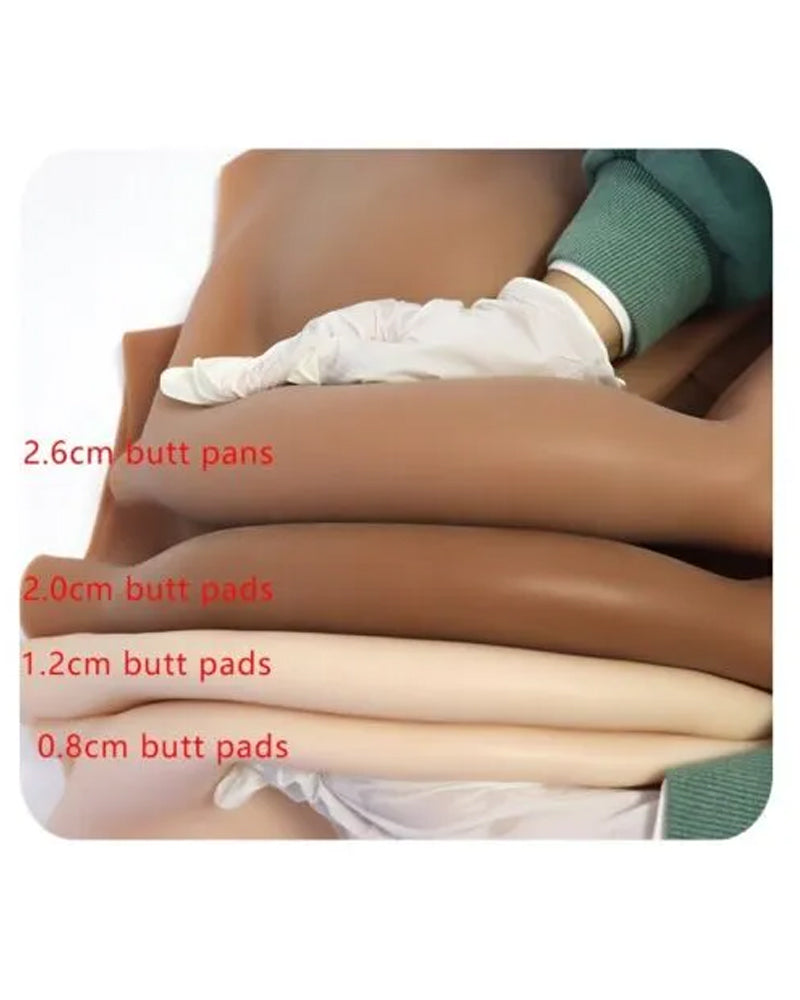 Women's Sexy Silicone Fake Butt Big Hip Enhancer Pads Shapewear Panties Open Crotch Silicone Body Shaper Pants with Three-Year Service Life