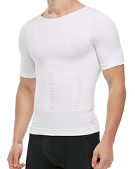 Men's Short-Sleeved Tummy Control Bottoming Body-Shaping Garment