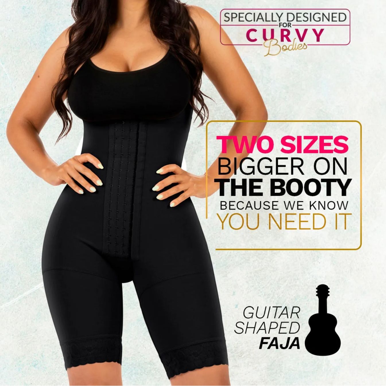 Bum Lift Tummy Control Shapewear Mid Thigh Faja