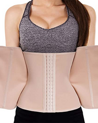Waist Trainer Corset for Tummy Fat Burning weightloss Double Control Body Shapewear with Zipper & Hook