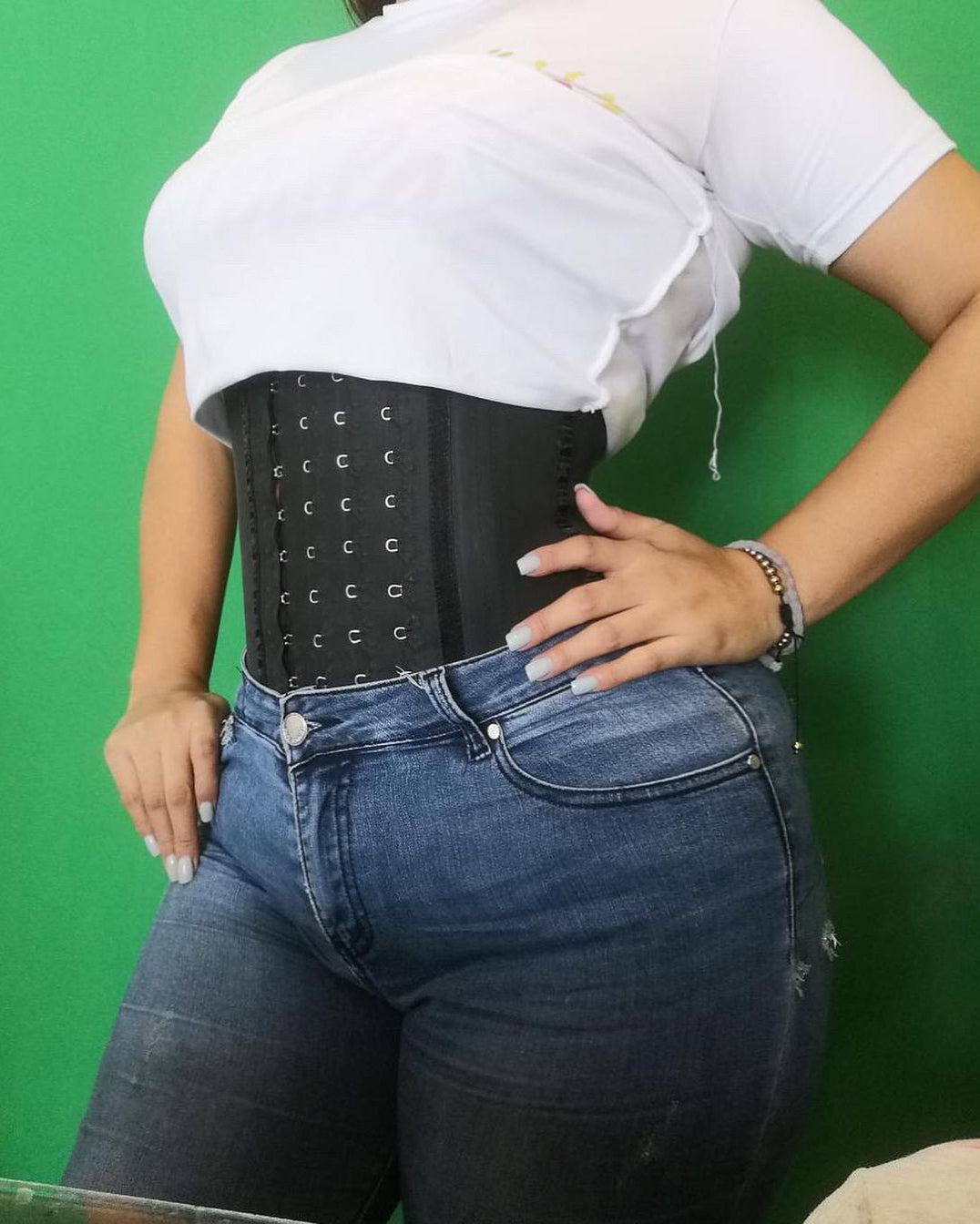 Waist Trainer for Women Latex Underbust Waist Cincher Corset Sport Girdle Hourglass Body Shaper