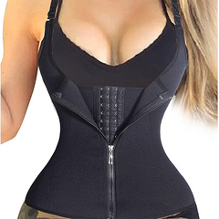 Waist Trainer Corset for Tummy Fat Burning weightloss Double Control Body Shapewear with Zipper & Hook