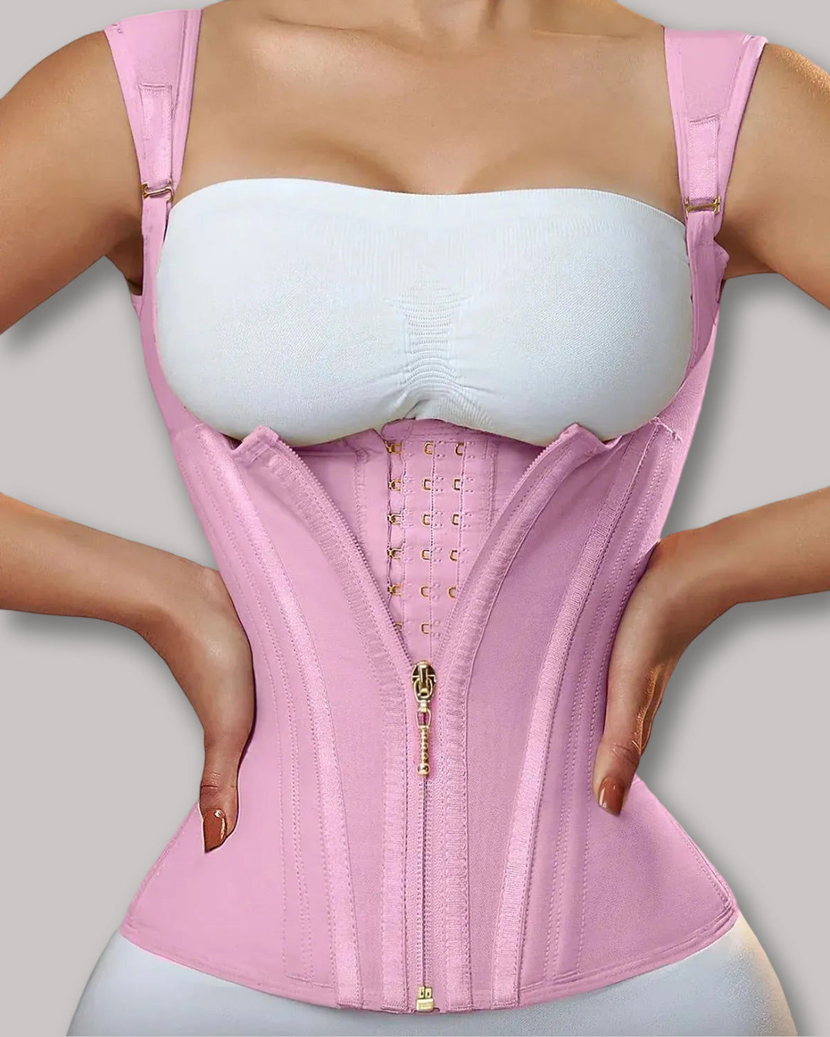 Waist Trainer for Women Corset Vest Body Shaper Cincher Trimmer Tank Top Sport Girdle with Steel Bones