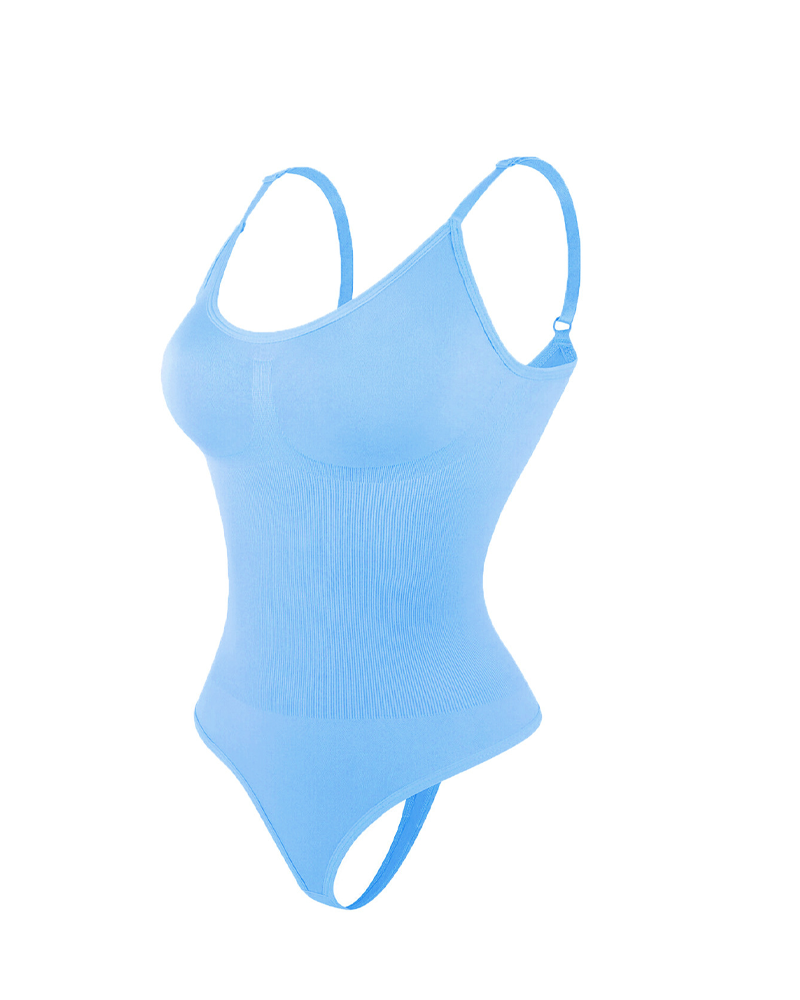 Strappy Backless Seamless Shaping Bodysuit