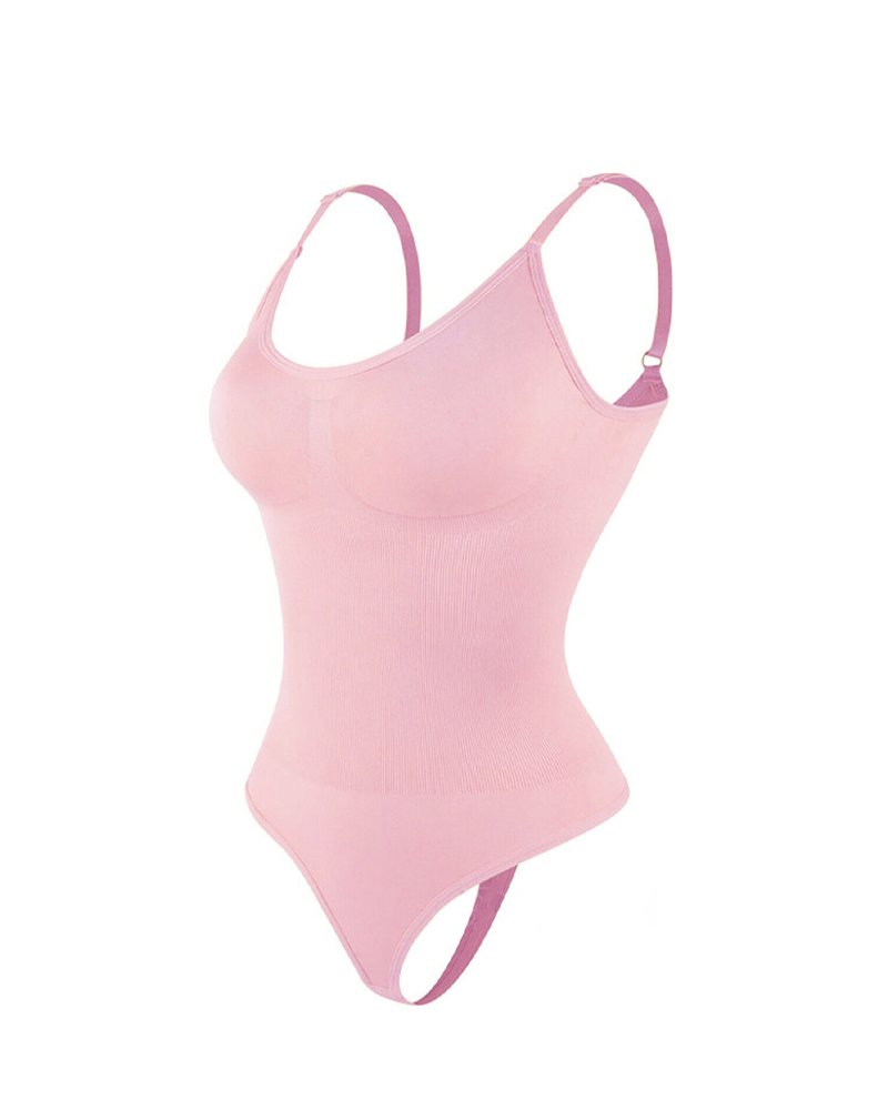 Strappy Backless Seamless Shaping Bodysuit
