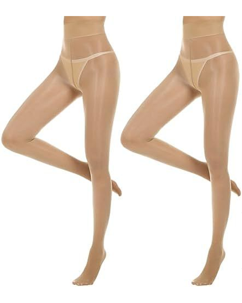 Shiny Oil Shiny High Waist Smooth Comfort Pantyhose