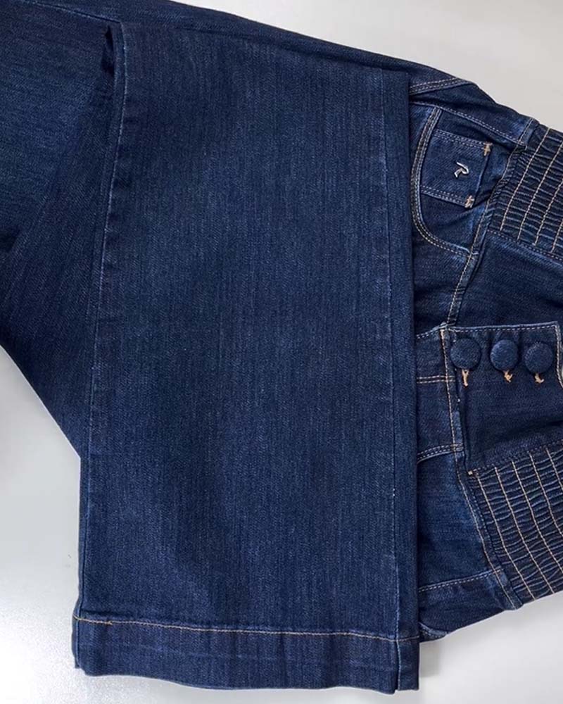 Curvy High-Waisted Skinny Flare Jeans with Elastic Waistband | Tummy Control & Stretch Comfort