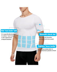 Men's Short-Sleeved Tummy Control Bottoming Body-Shaping Garment