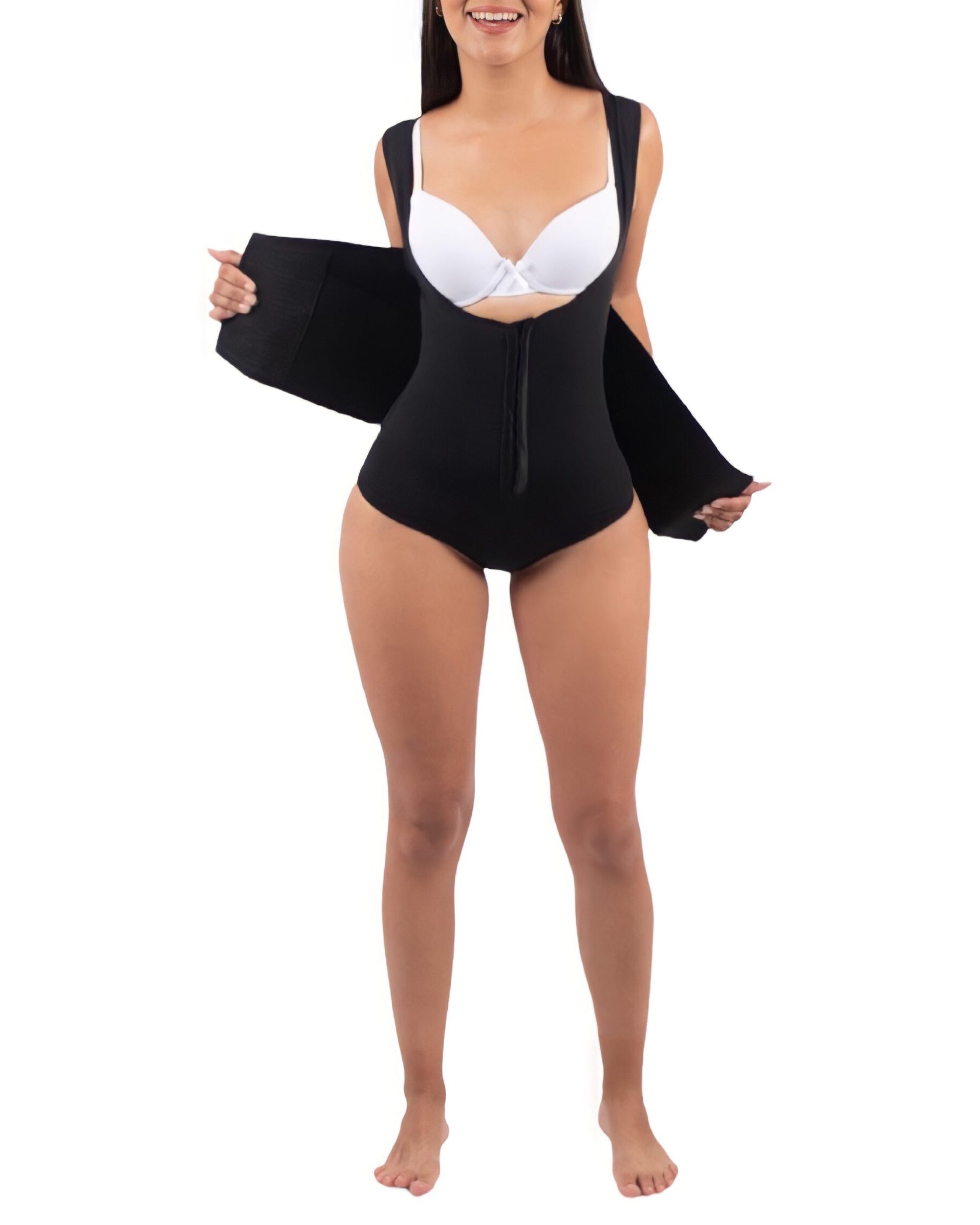 Tummy Control Shapewear Bodysuit with Belt