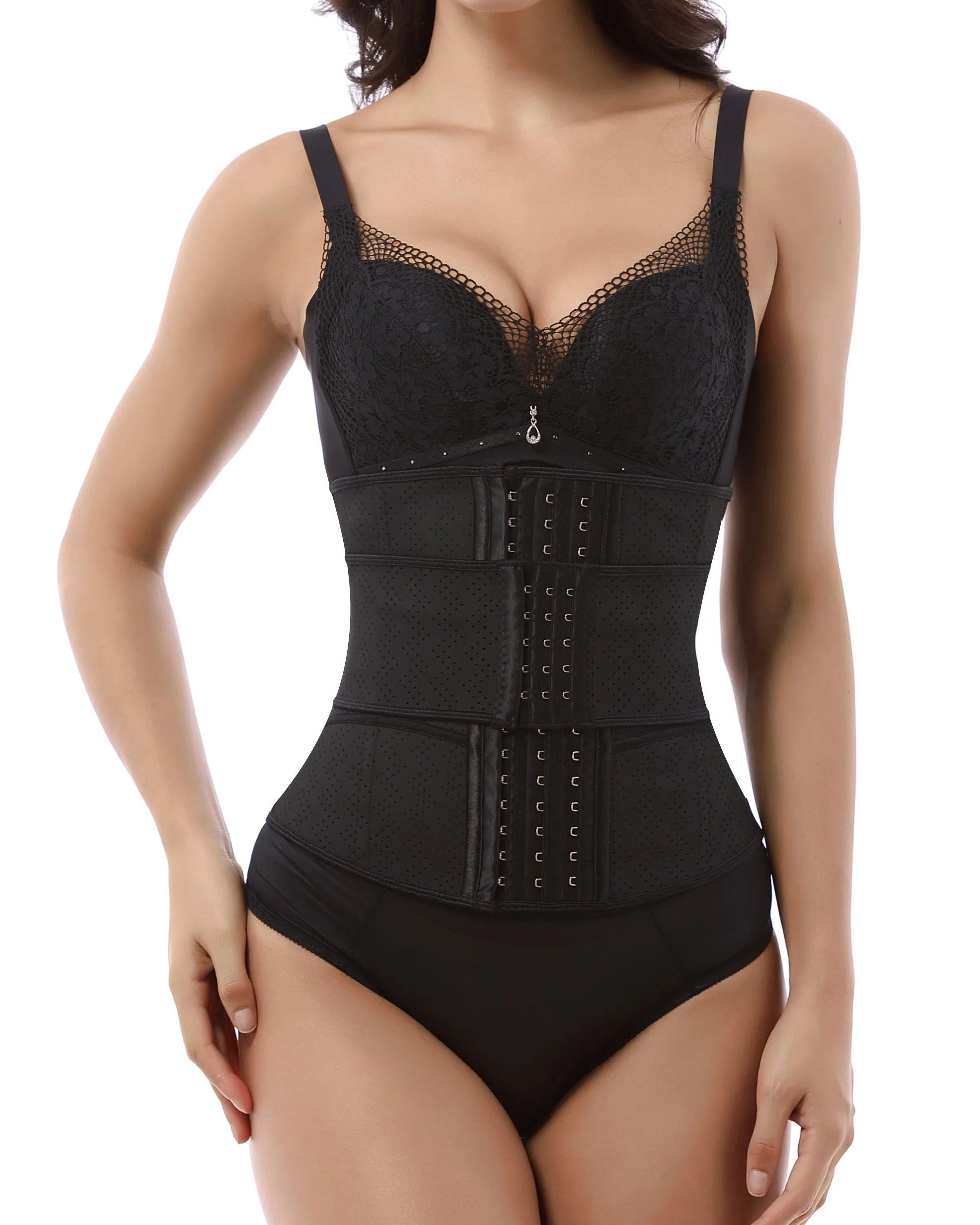 Corset Latex Buckle Waist Corset Belt LATEX Rubber Straps Corset