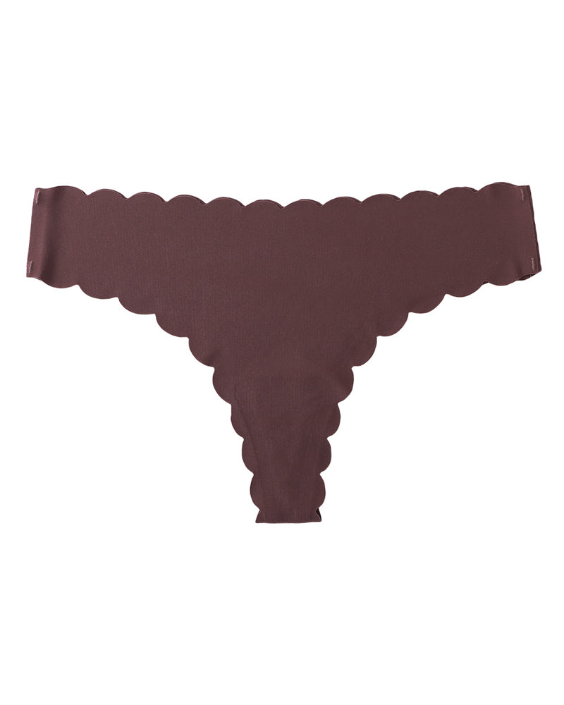 Sexy Mid-Rise Ribbed Cotton Briefs