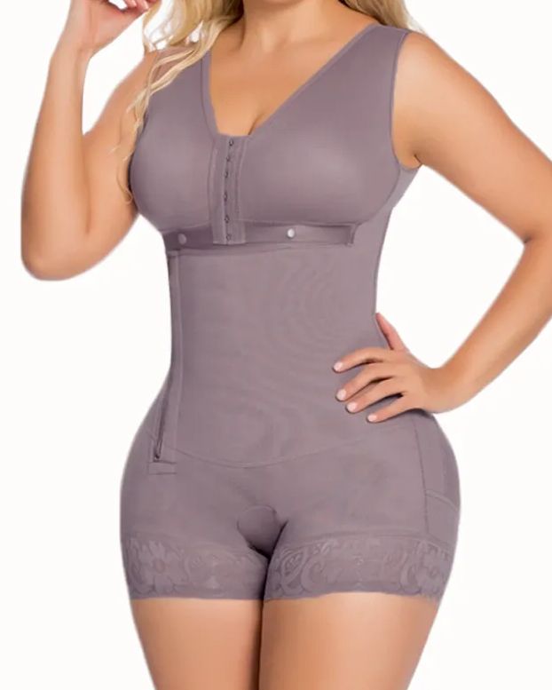 Plus Size Postpartum Sleeveless Short Bodysuit Shaper
