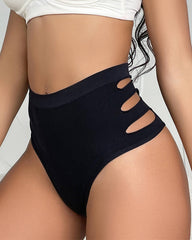 High-Waisted Hollow Tummy-Controlling Butt-Lifting Thong
