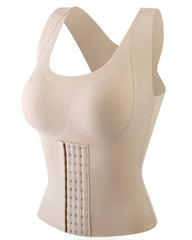 4 in 1 Waist Buttoned Bra Shapewear, 4 in 1 Waist Trainer Bra, Adjustable Straps Body Shaper Bra for Women