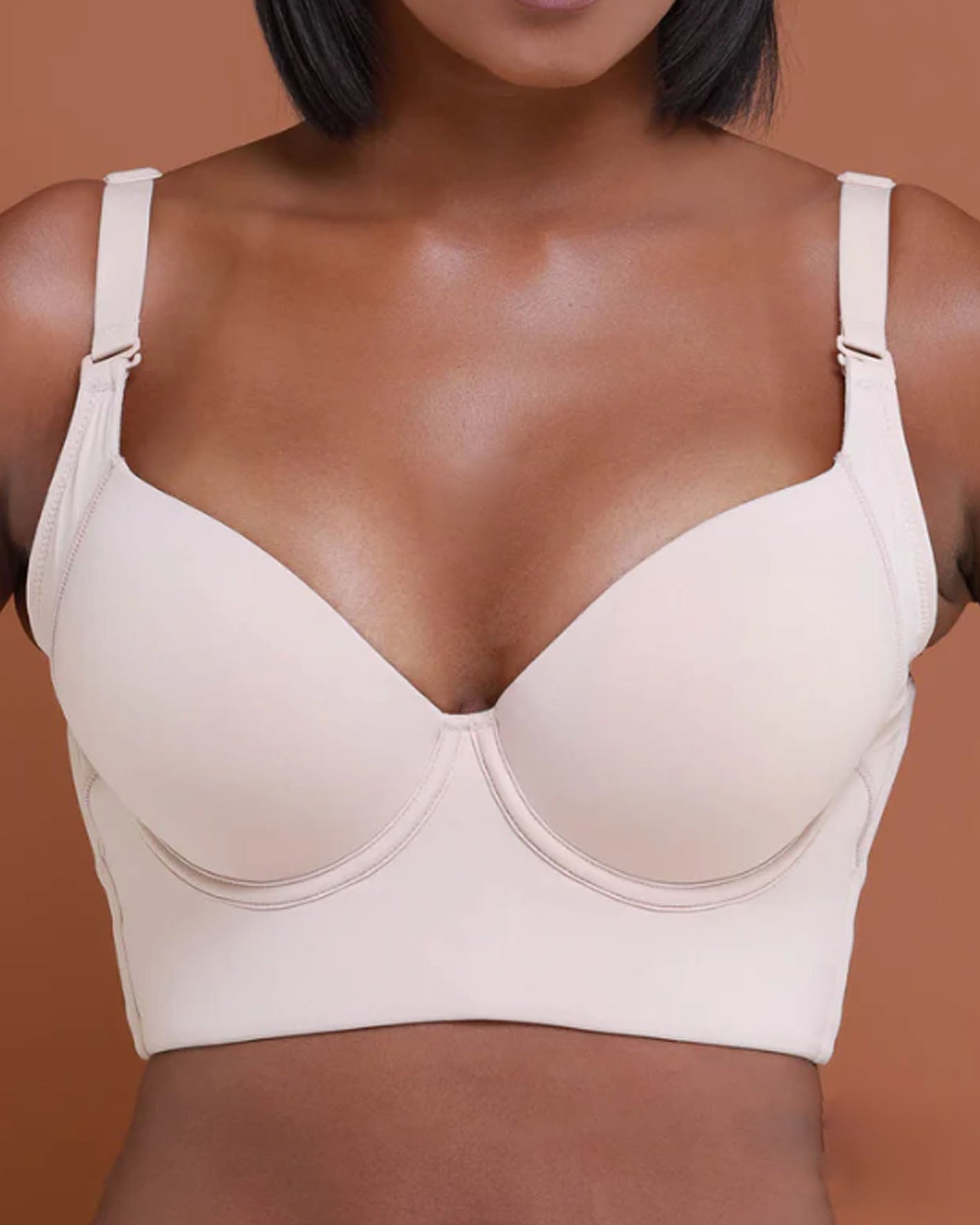 Bras for Women Full Coverage, Plus Size T-Shirt Bra Unlined Bra with Underwire