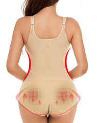 Zippered Waist-Cinching Hip-Lifting Body Shaping Garment