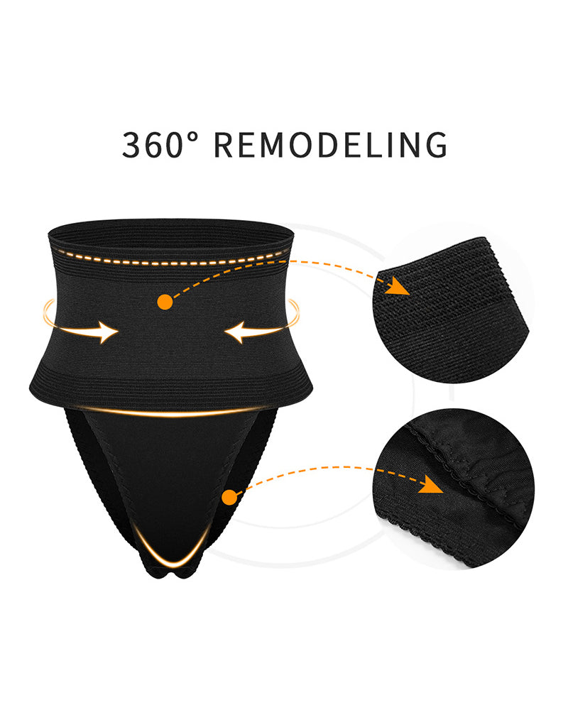 Waist Shorts Tummy Control High Waist Thong