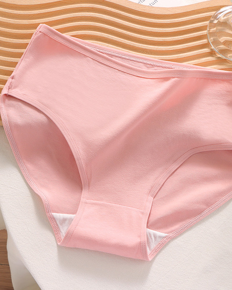 Candy Solid Color Cotton Briefs
