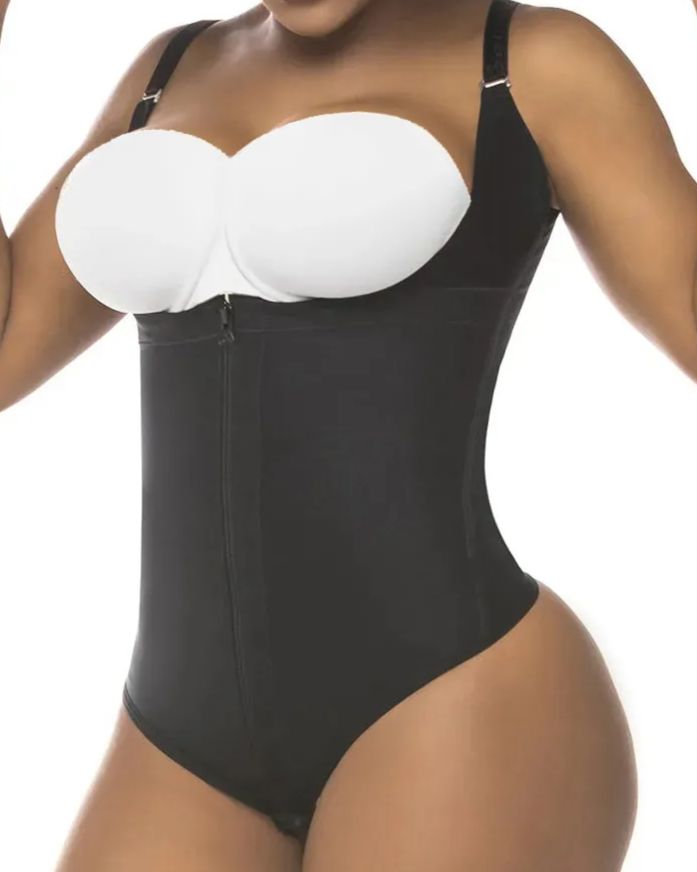 Open Bust Thong Tummy Control Shapewear for Women