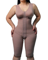 Women's Compression Shapewear Knee-length Girdle With Bra Slimming Bodysuit