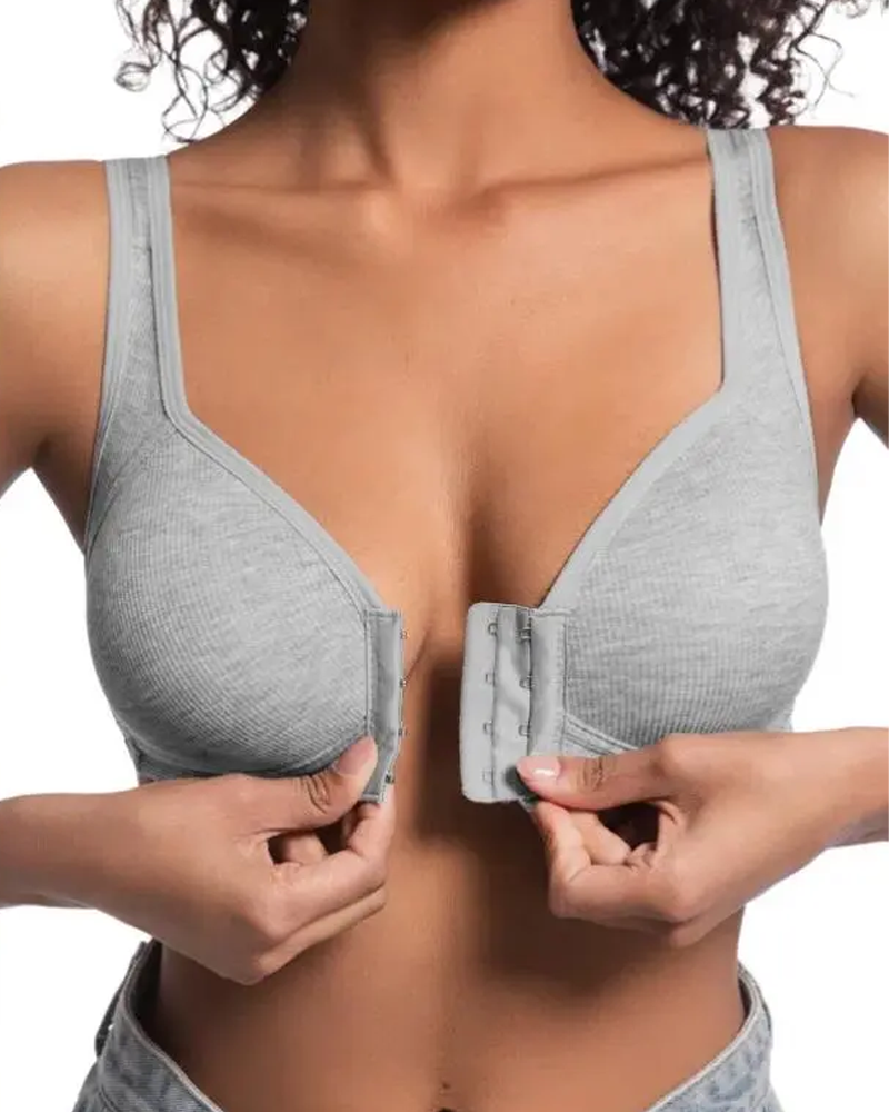 Adjustable Front Closure Push Up Bra