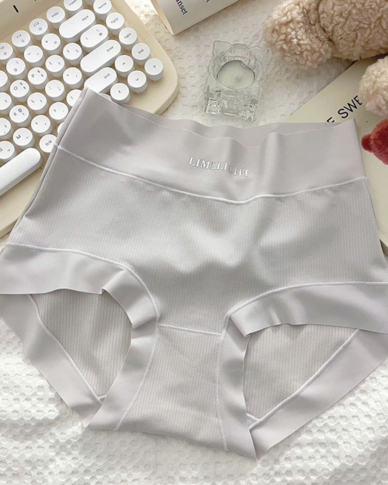 Ice Silk High Waist Tummy Control Briefs