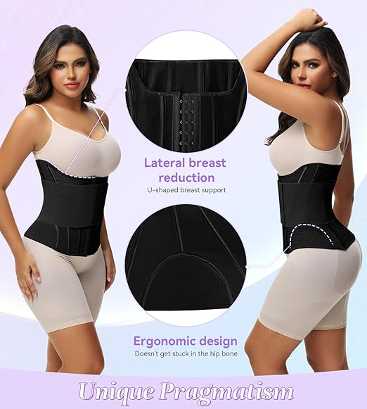 Waist Trainer for Women Tummy Control Workout Girdle Corset Waist Cincher