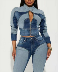 Patchwork Denim Jacket