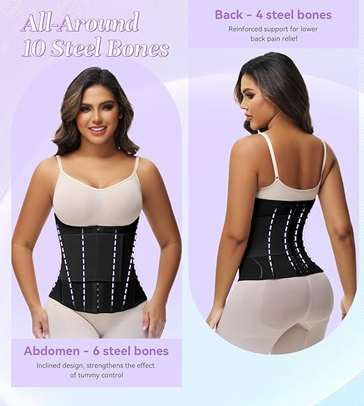 Waist Trainer for Women Tummy Control Workout Girdle Corset Waist Cincher