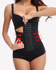 Breathable Hook-And-Eye Tummy Control Waist Shaper
