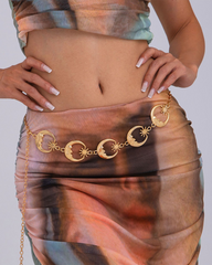 Fashionable Retro Moon Star Waist Chain