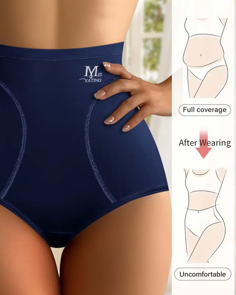 Breathable Simple High-Waisted Underwear