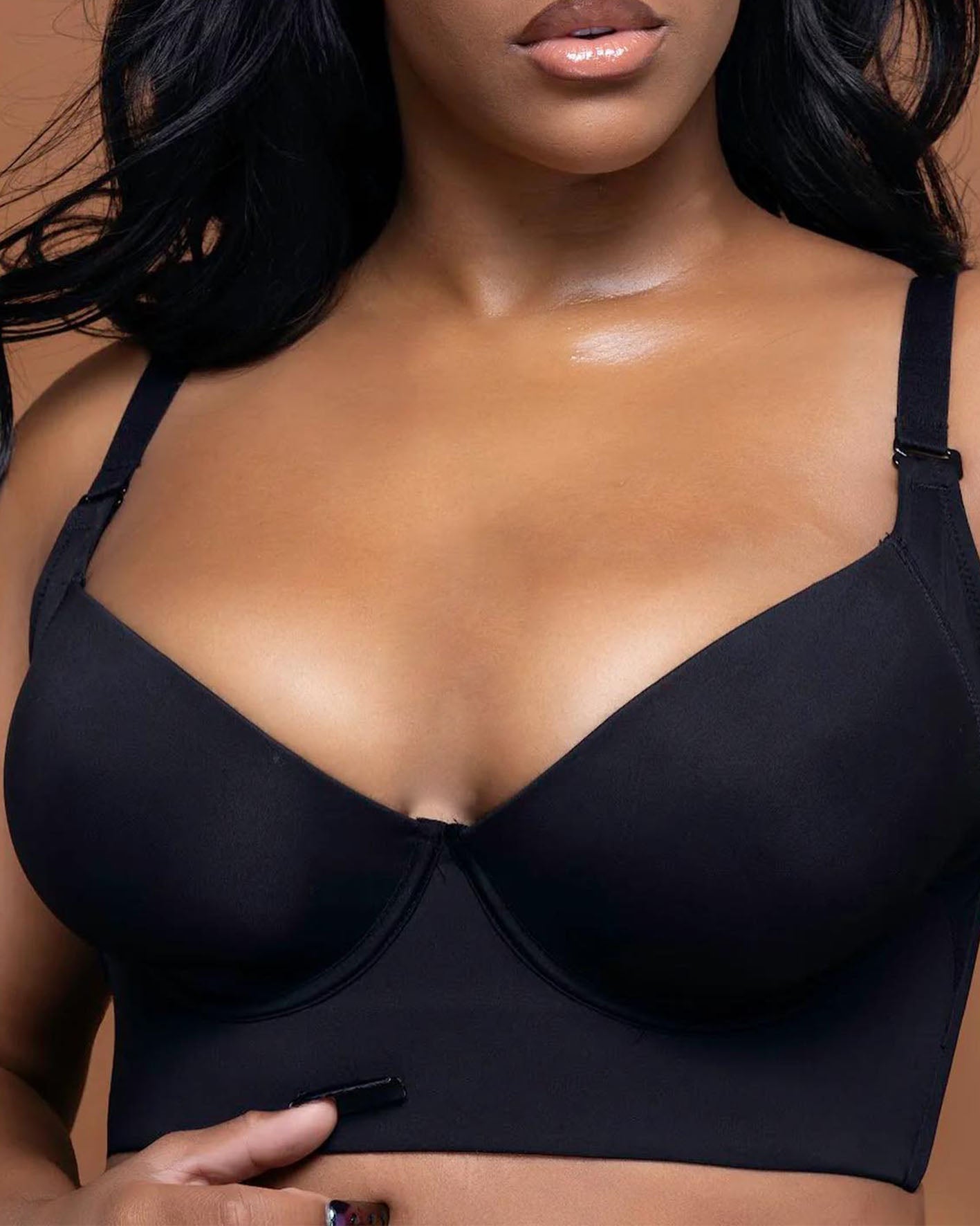 Bras for Women Full Coverage, Plus Size T-Shirt Bra Unlined Bra with Underwire