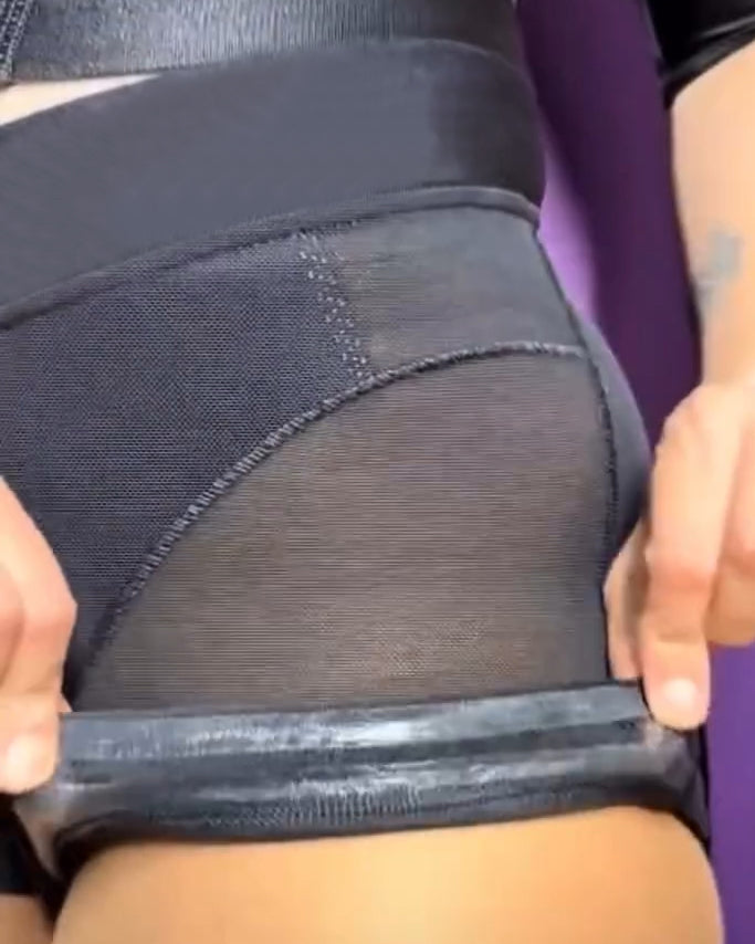 Sheer Mesh Butt Ehancing Shaper Shorts