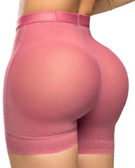High Waist Lace Trim Butt Sculpting Short