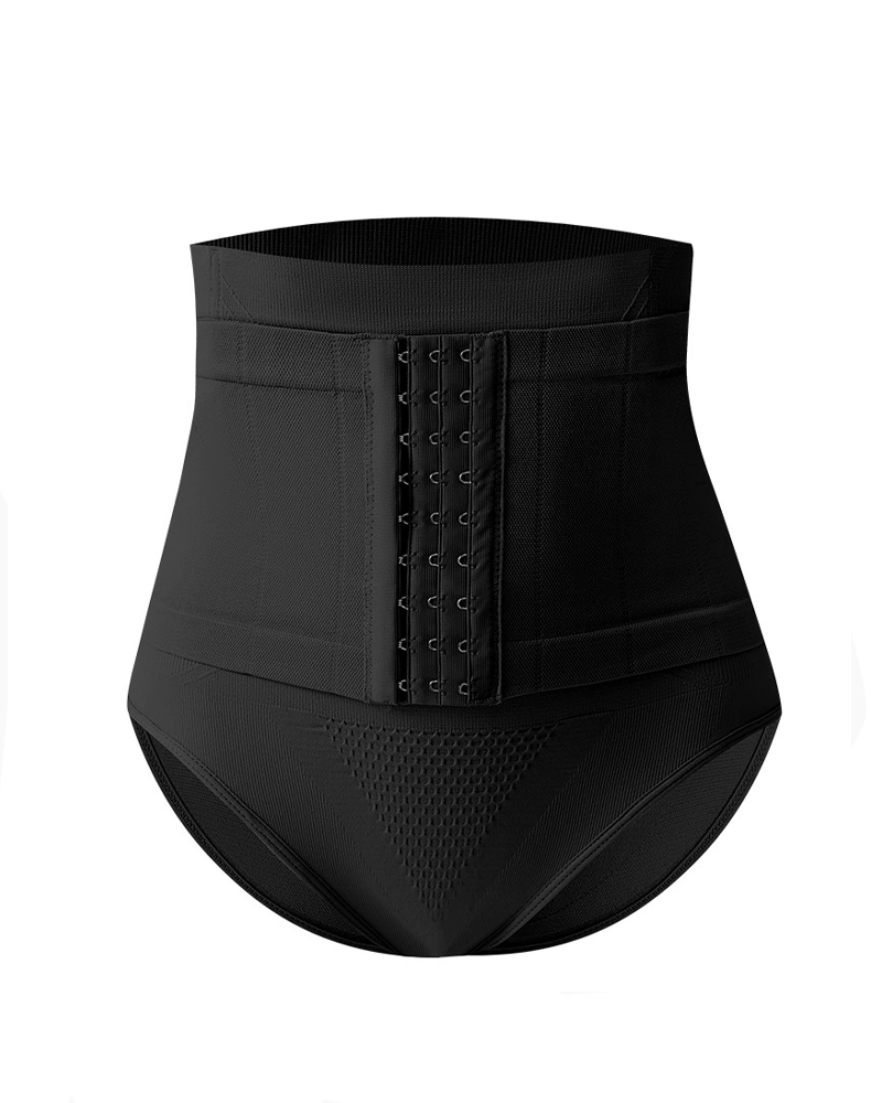 High Waisted Shaping And Reinforced Button Tummy Control Underwear