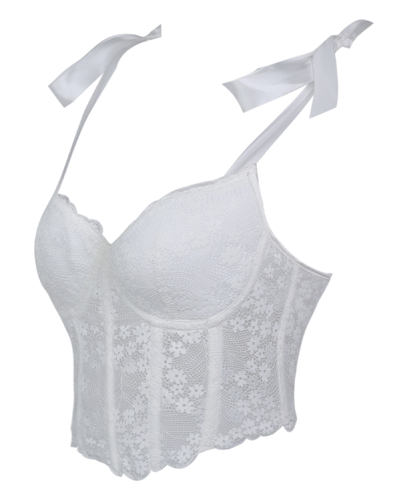 Lace-Trimmed Sexy Corset