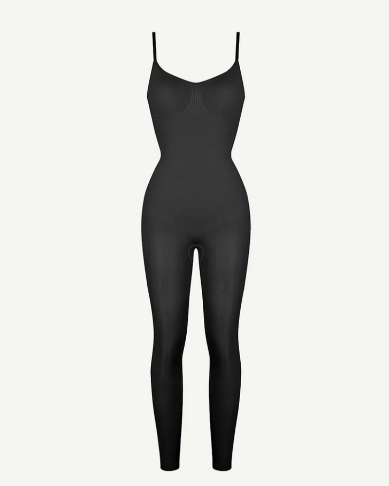 Seamless Breast Support Waist and Abdomen Shaping Mid Thigh Body Shaper