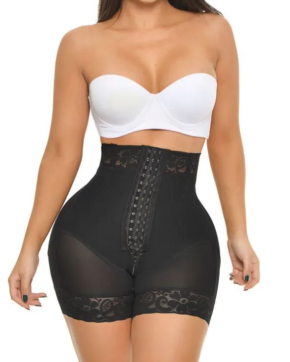 High Waist Push Up Shorts With 3 Rows Of Bootylicious Enhancement Snaps