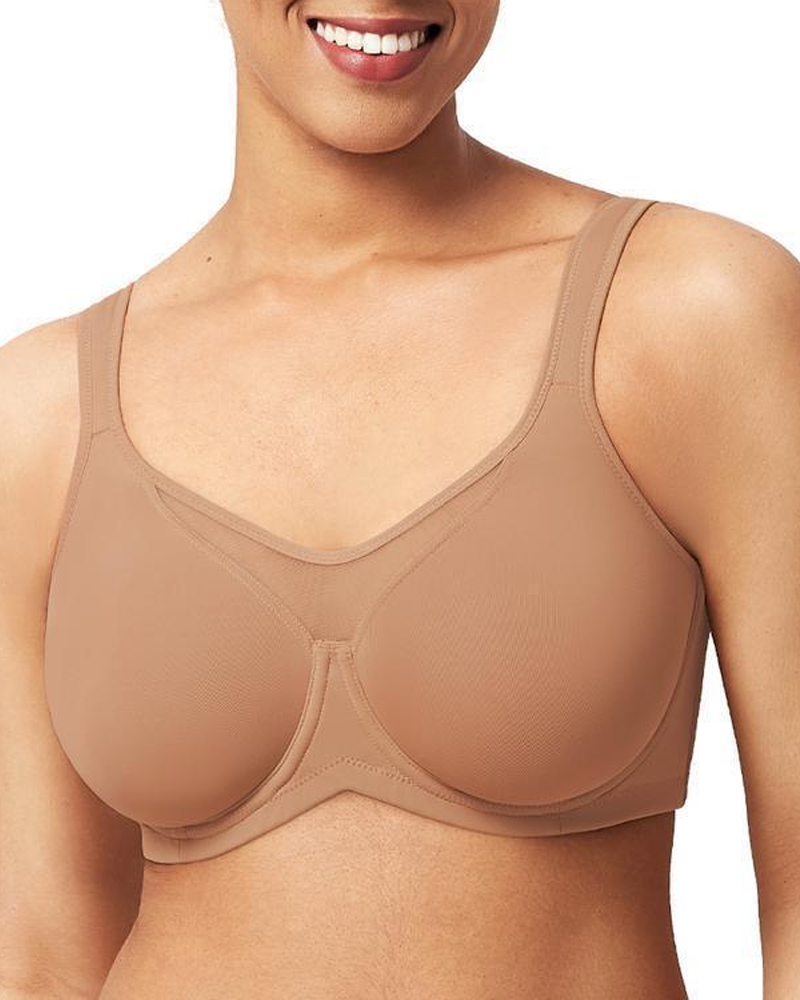 Mesh Patchwork Wireless Bra