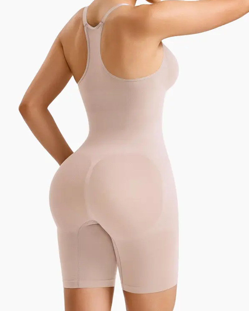 Seamless Invisible Backless Mid-Length Bodysuit